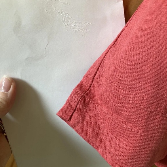 Women's Gap dark pink linen blend pull on chino shorts size L - NWT - Picture 4 of 10